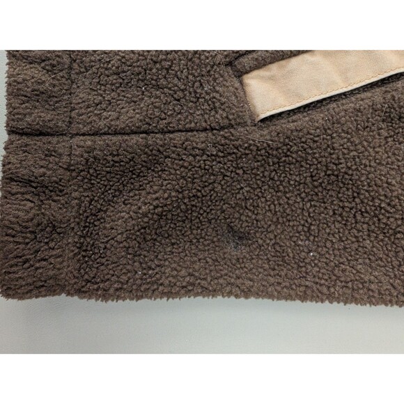 L.L. Bean Men's Vest XXL Brown Full Zip Sweater Fleece Hiking Outdoors Y2K 90's - Picture 9 of 14